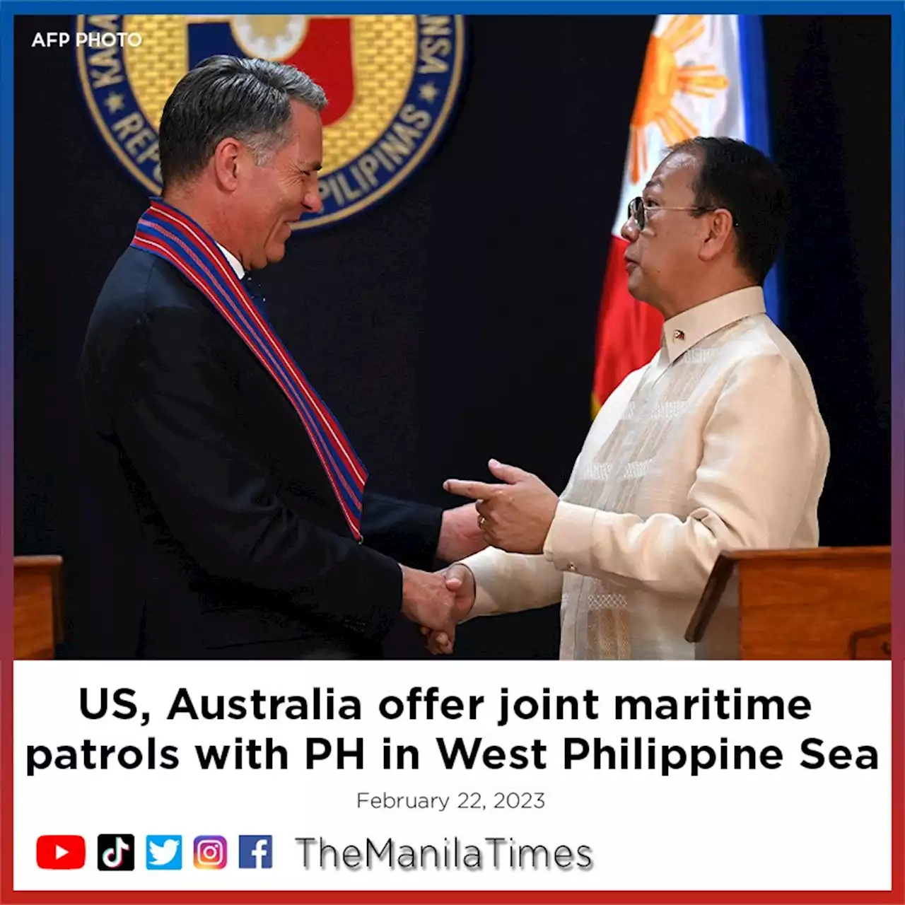 US, Australia offer joint maritime patrols with PH in West Philippine Sea