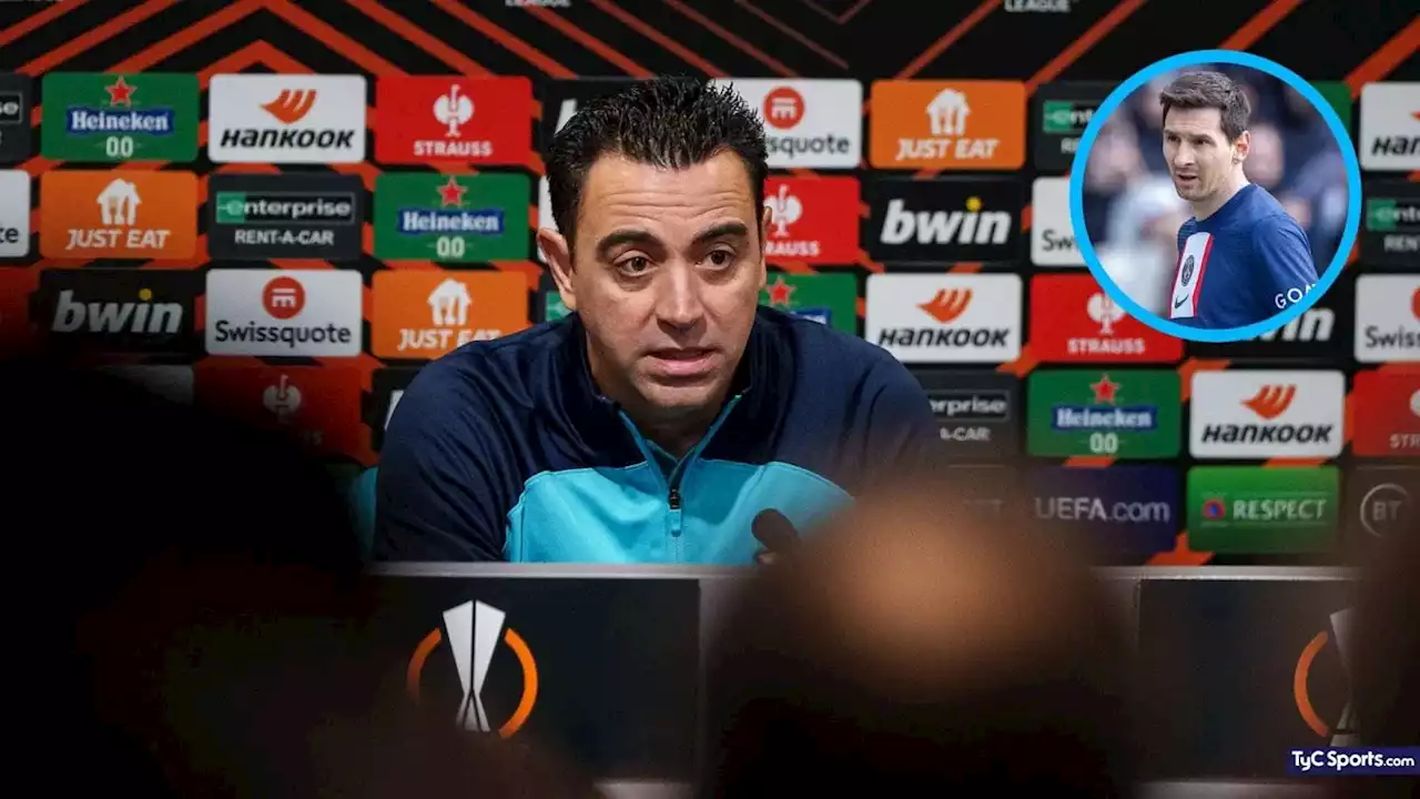 La CONTUNDENTE frase de Xavi en Barcelona sobre el futuro de Messi - TyC Sports