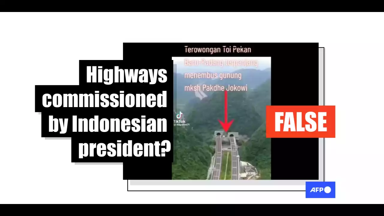 Video of Chinese expressways falsely shared as 'Indonesia's new toll road'