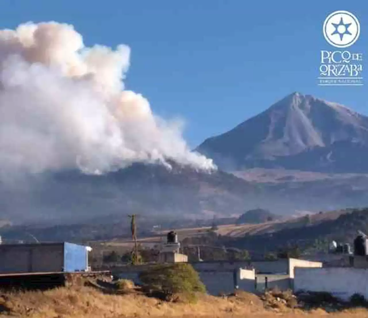 CONANP atiende incendio en Pico de Orizaba en la zona de Sierra Negra