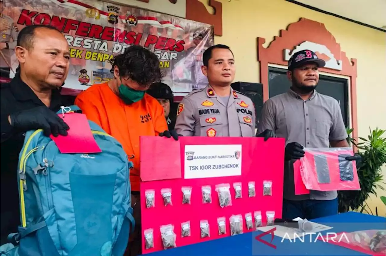 Polisi tahan warga Belarusia terlibat transaksi ganja di Denpasar