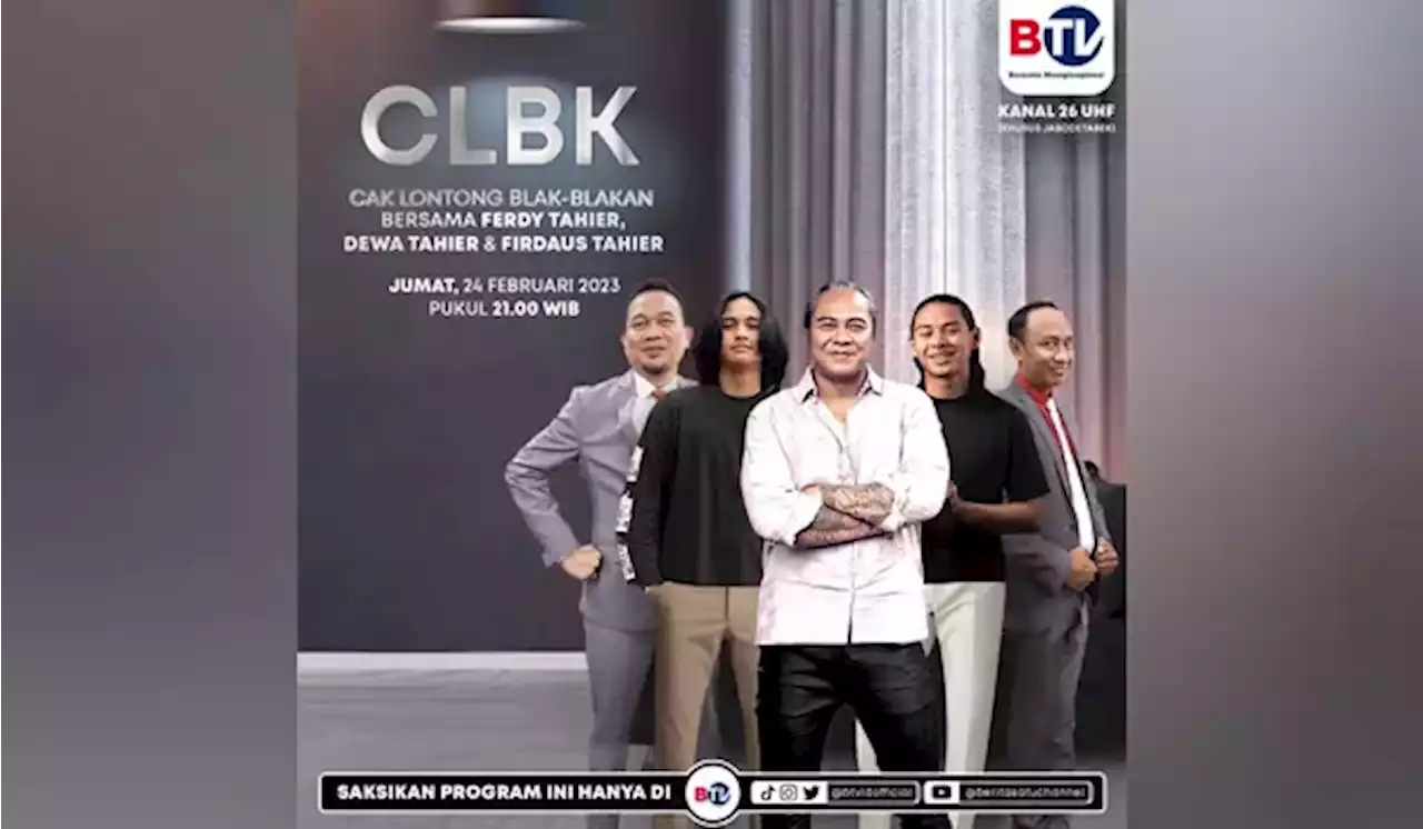 Cak Lontong Ngobrol Seru Bareng Ferdy Element di CLBK BTV