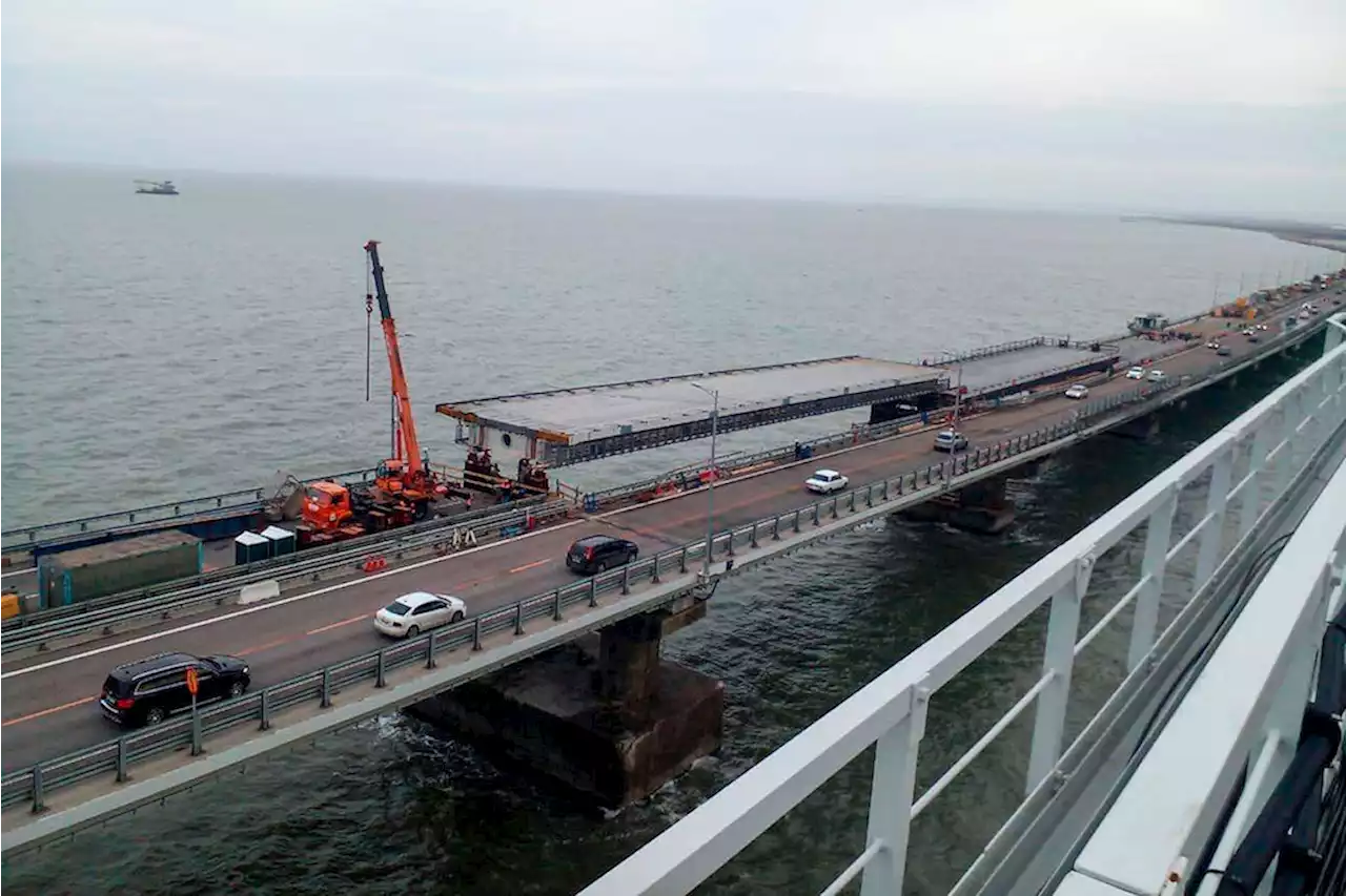 Brücke zur Halbinsel Krim wieder befahrbar