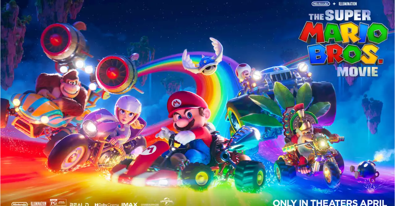 New Poster For The Super Mario Bros. Movie Features Rainbow Road