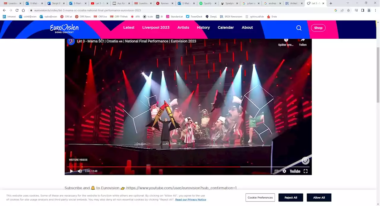 Kroatien beim ESC - nur gegen Krieg oder auch gegen Putin?