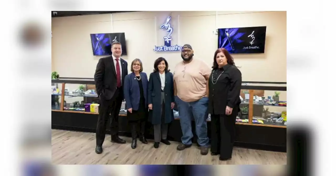 Gov. Kathy Hochul visits marijuana dispensary in Binghamton