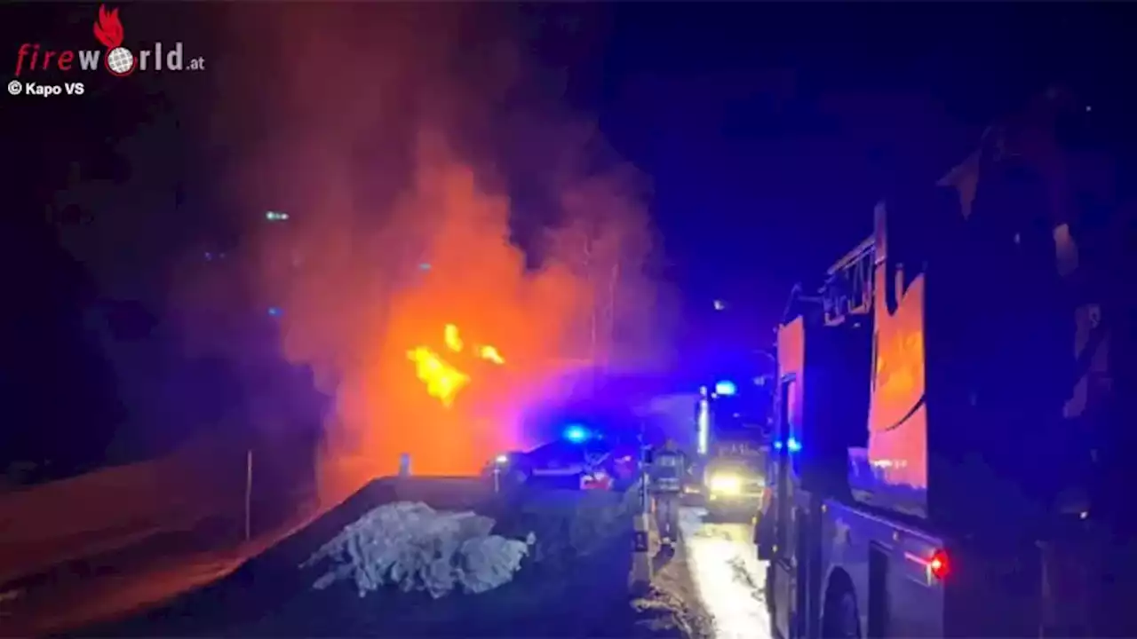 Schweiz: Zwei Chalets in Nendaz in Flammen