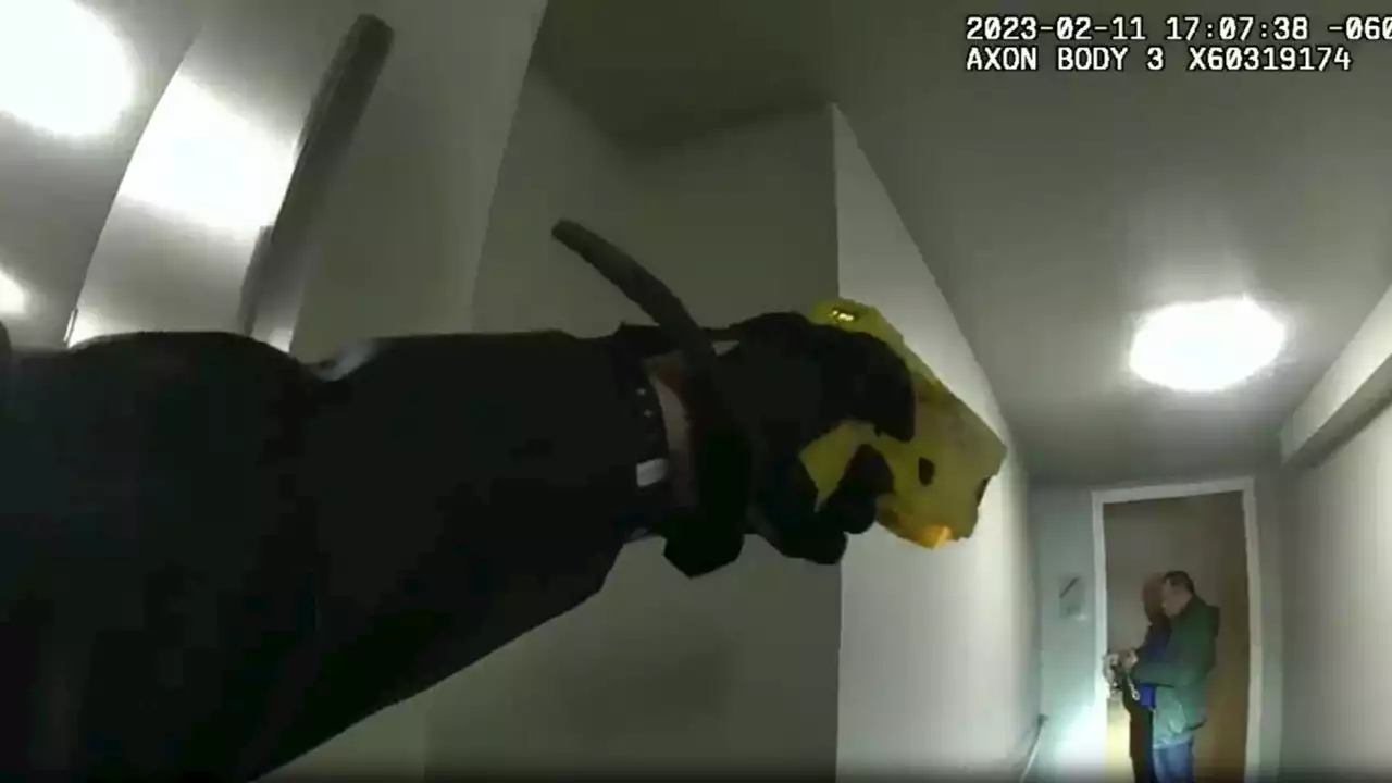 Minnesota police bodycam footage shows moment knife-wielding man was shot: video