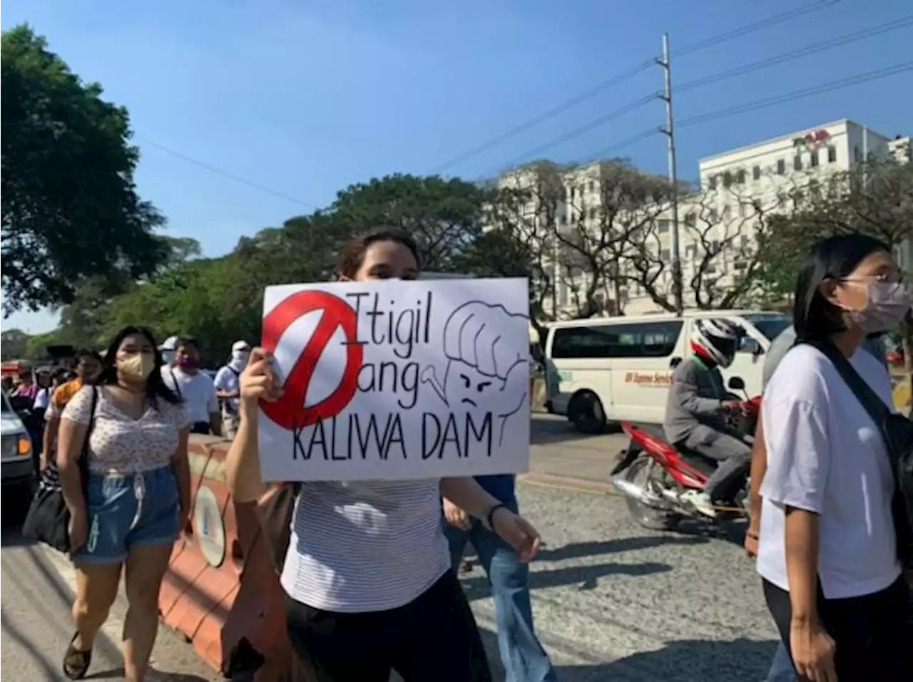 LOOK: IPs protest Kaliwa Dam construction, hit MWSS