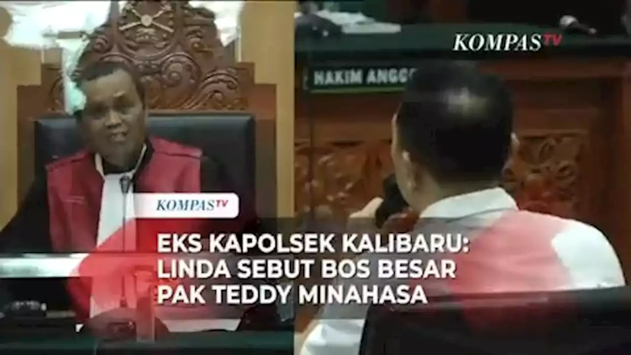 Dicecar Hakim, Eks Kapolsek Kalibaru: Linda Sebut Bos Besar Pak Teddy Minahasa