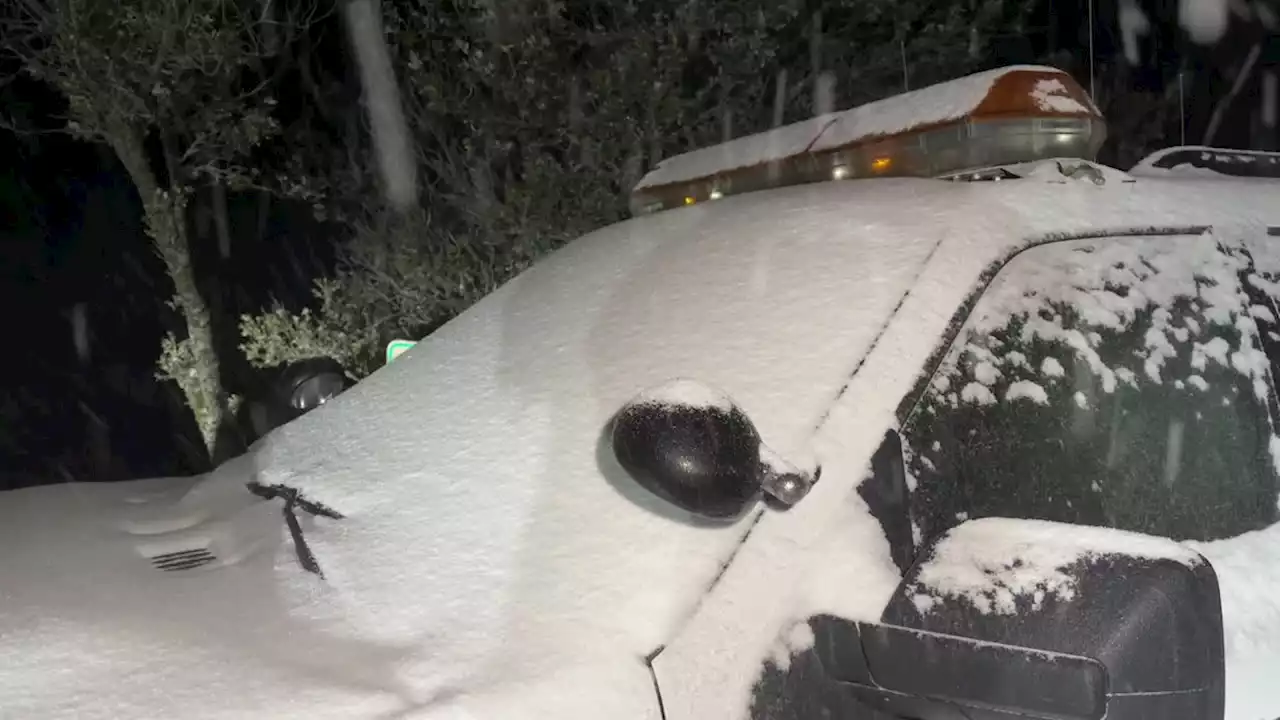 Snow sightings in San Jose, Santa Cruz mountains