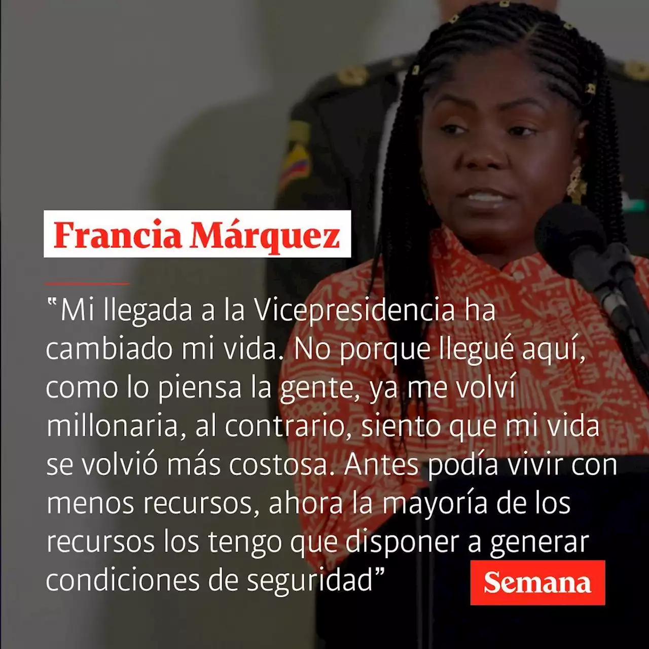 Francia Márquez explicó por qué hoy vive en una casa tan lujosa en Dapa y por qué llega en helicóptero: “Mi vida se volvió más costosa”