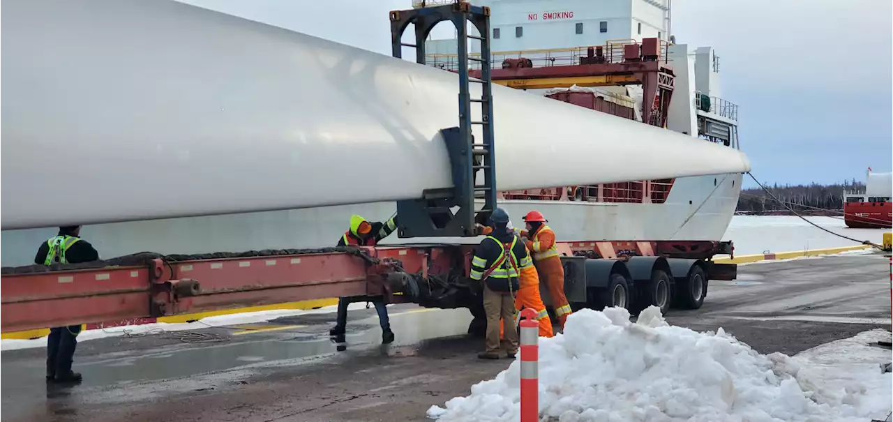 IN PHOTOS: Wind turbines make for special delivery to Port Summerside | SaltWire