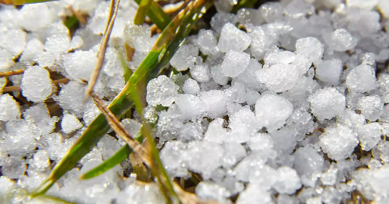 What is 'graupel' and why is it pelting my window?