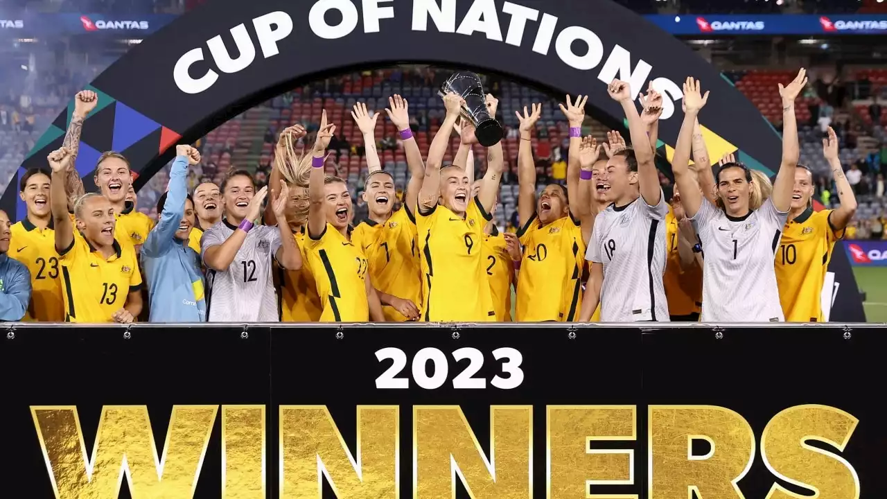 Matildas win Cup of Nations in huge boost ahead of World Cup