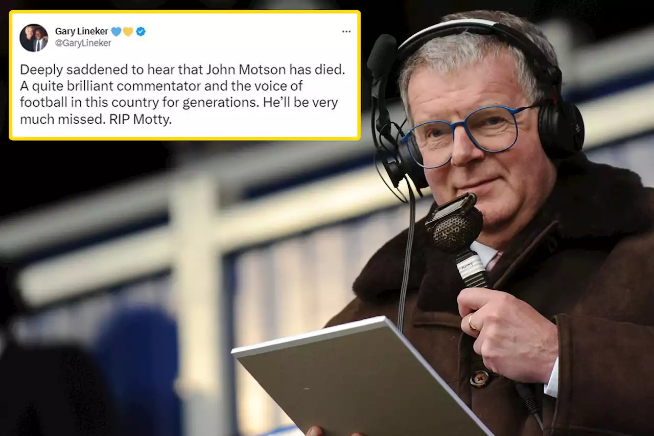 Gary Lineker leads the heartfelt tribute to 'voice of football' John Motson following his death