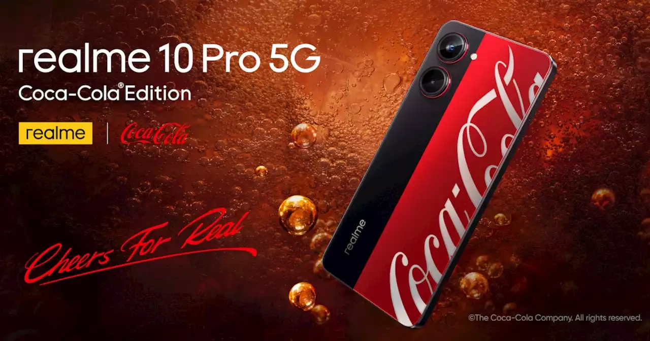 เปิดตัว realme 10 Pro 5G Coca-Cola Edition สมาร์ตโฟนรุ่น ลิมิเต็ด ปรากฏการณ์ Co-branding สุดปังกับแบรนด์ยักษ์ใหญ่ระดับโลก ในราคาเพียง 11,999 บาท