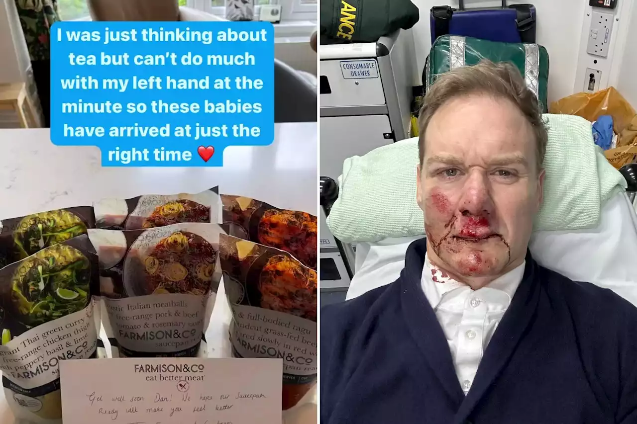 Dan Walker reveals he can't use his left hand after being hit by car on bike