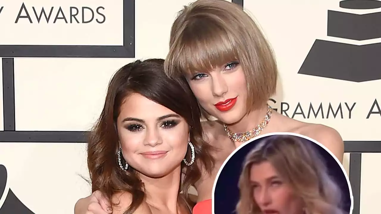 Selena Gomez Reacts to Resurfaced Clip of Hailey Bieber Gagging Over Taylor Swift Reference