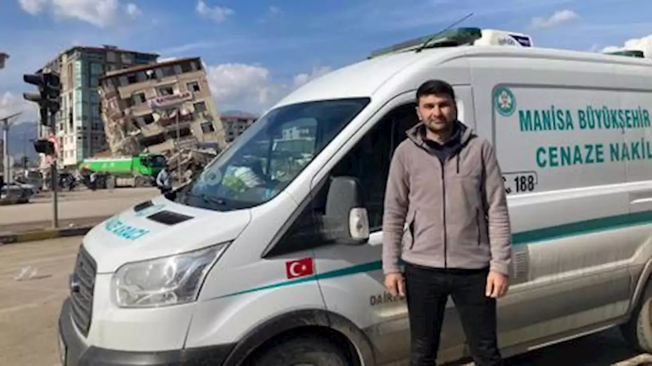 Turkish mortuary driver lost for words seeing scale of disaster