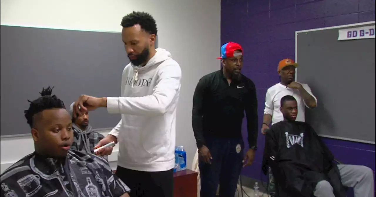 Curbing crime through barber shop talks inside an Indianapolis westside high school