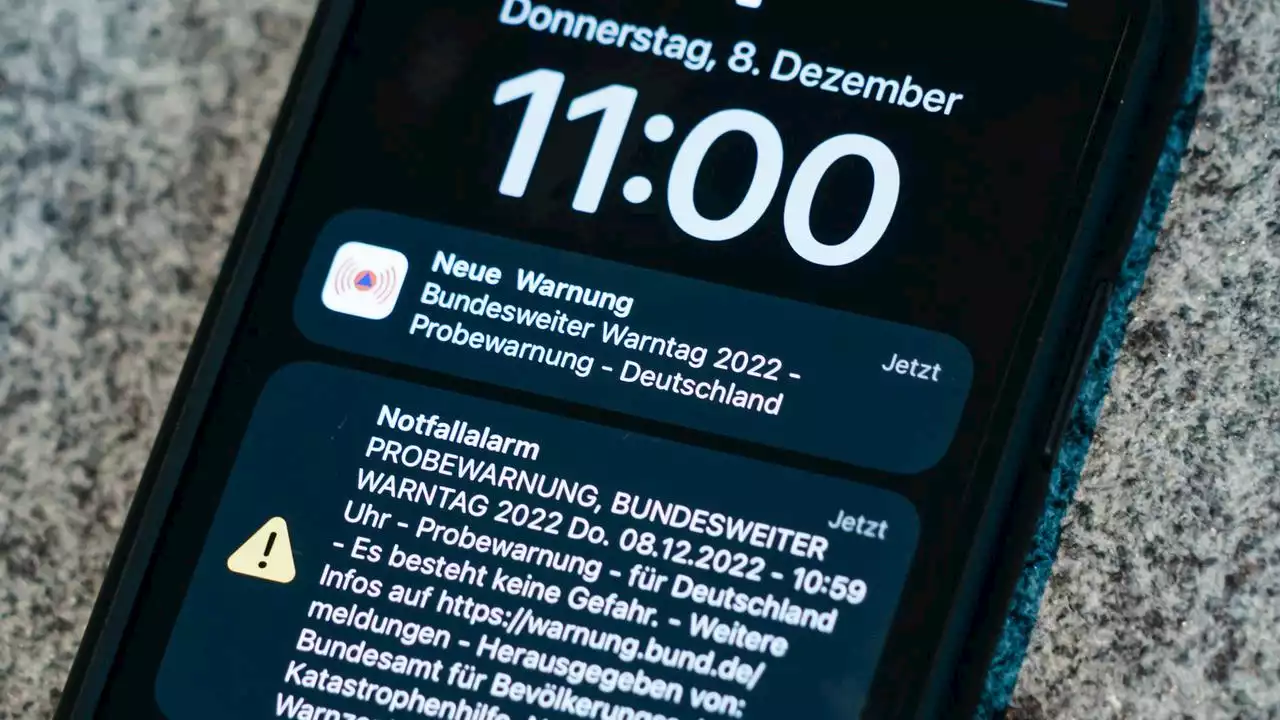 Für Katastrophenfall: Handy-Warnsystem Cell Broadcast aktiv