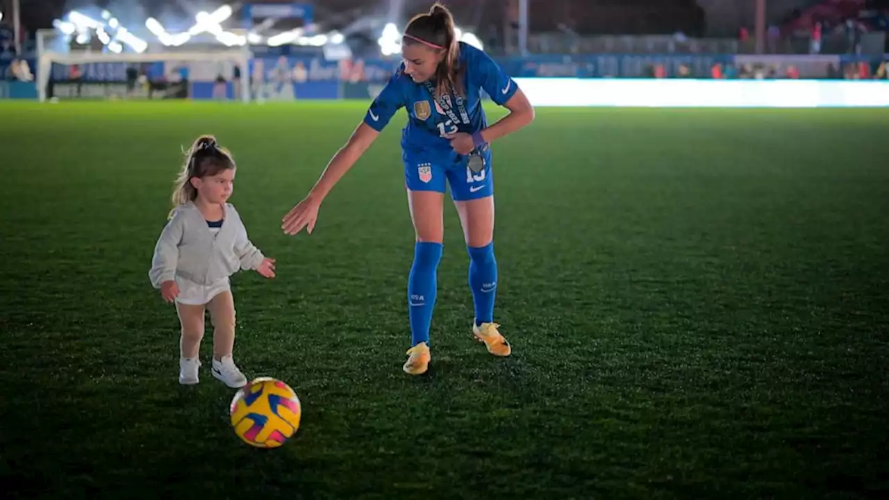 Soccer star Alex Morgan makes history as a mom