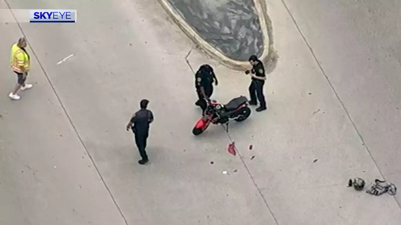 Motorcyclist hospitalized after being hit by truck in Spring Branch area, HPD says