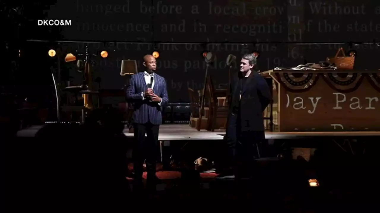 Mayor Eric Adams addresses audience of 'Parade' on Broadway after recent antisemitic protests