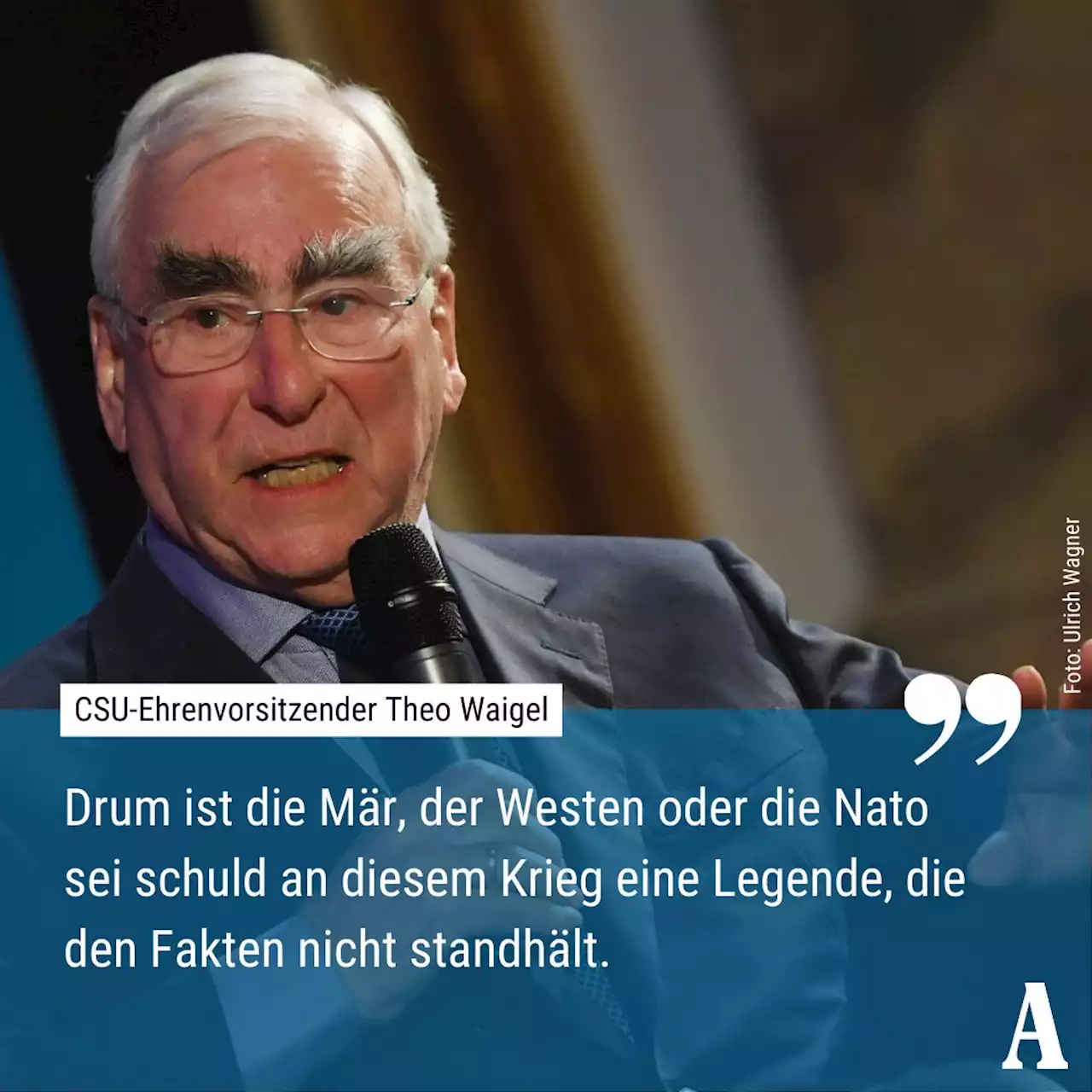 'Ich bin kein Historiker, aber ich war dabei': Waigel über Krieg, Frieden und die Ukraine