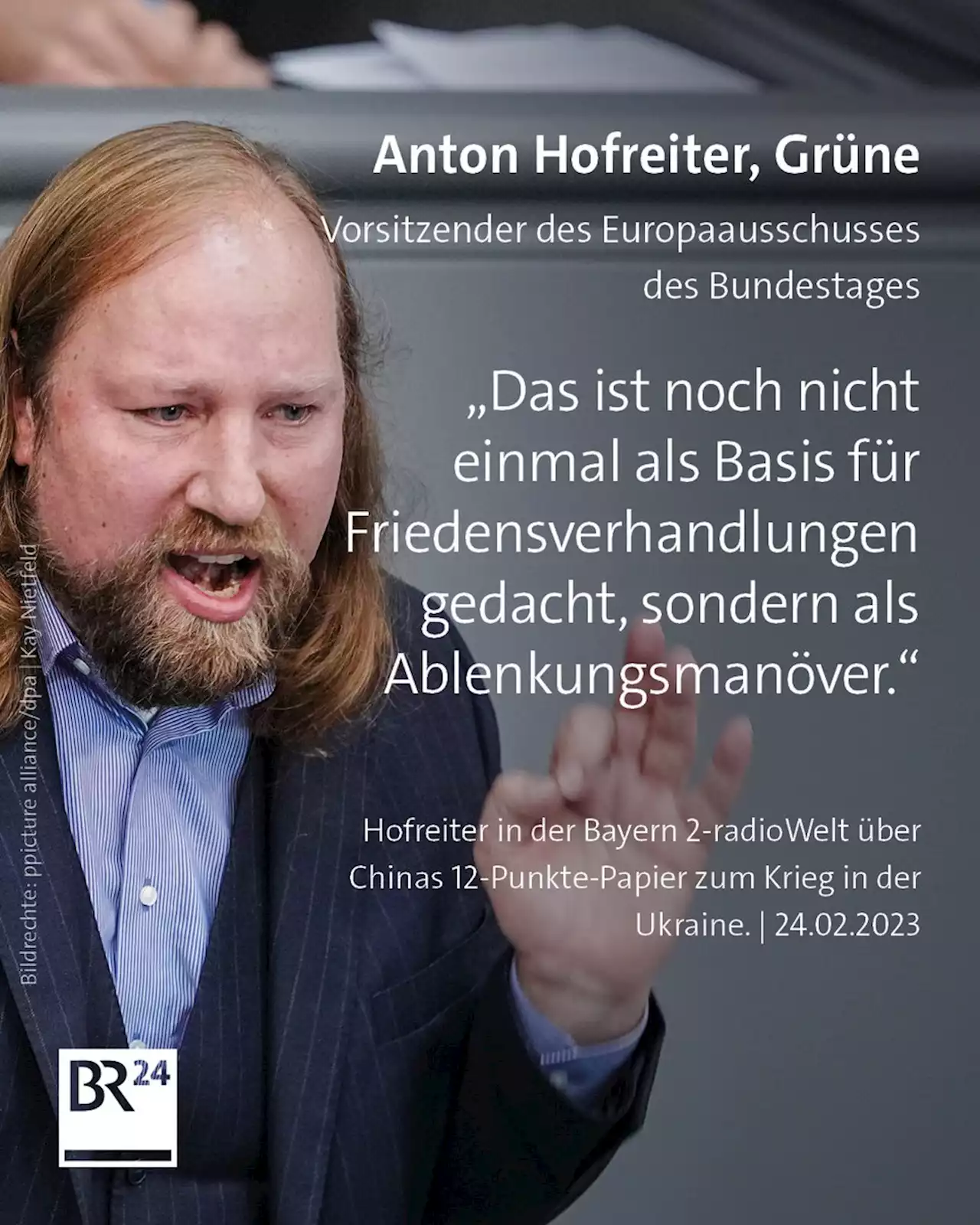 Anton Hofreiter: 12-Punkte-Plan ist 'Täuschungsmanöver'