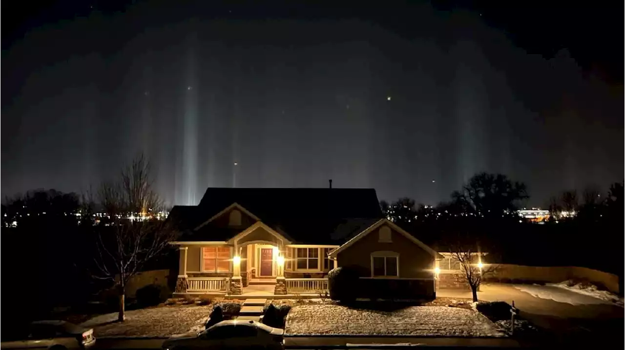 What creates light pillars in Colorado?