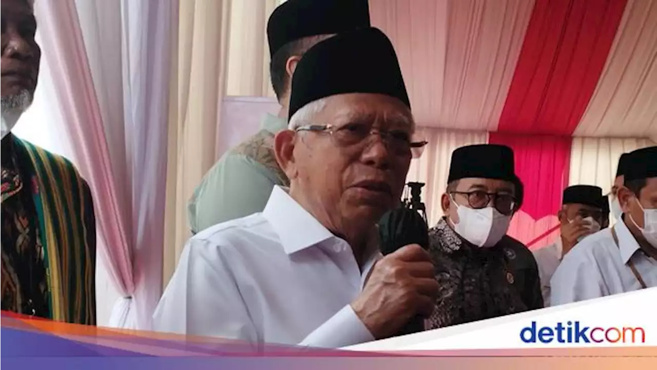 Wapres Ma'ruf Ungkap Peluang Reshuffle Usai Zainuddin Amali Mundur