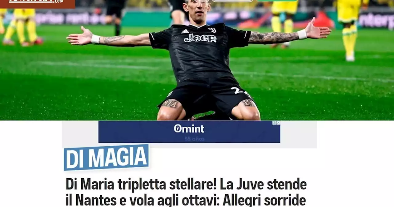 Italia a los pies de Di María