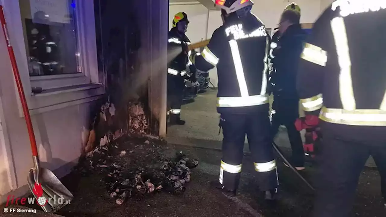 Oö: Restmülltonne geriet in Sierning in Brand → Garage beschädigt