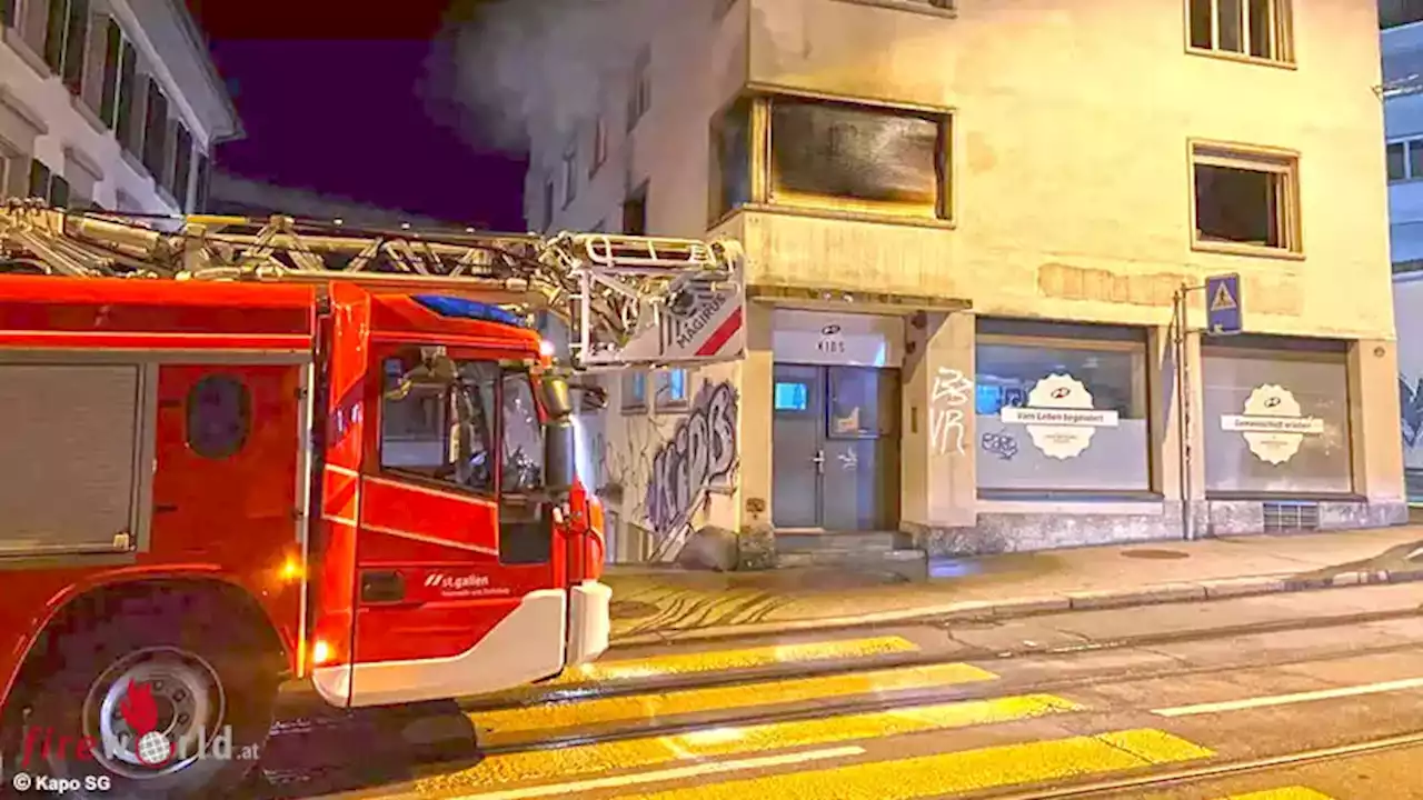 Schweiz: 20 Personen bei Brand in St. Gallen evakuiert, 6 verletzt -