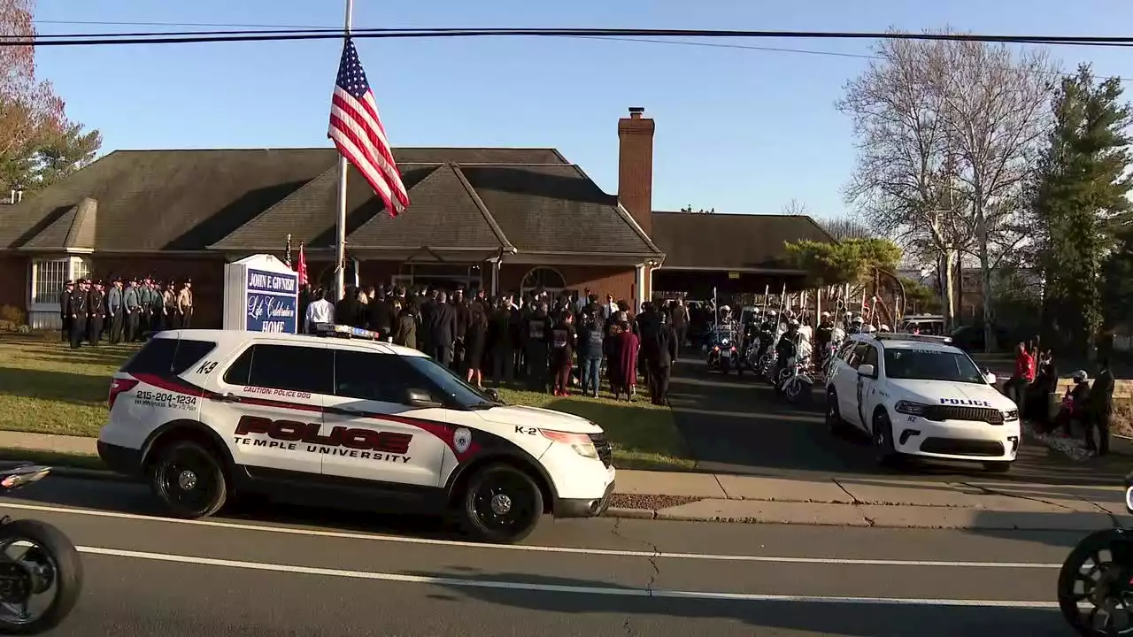 Mourners gather at viewing for Temple police Sgt. Chris Fitzgerald