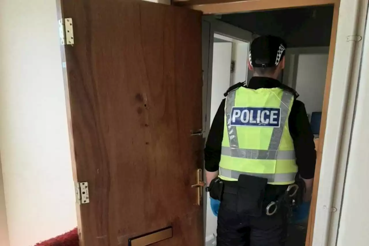 'FIVE types of drugs seized' after cops raid three Glasgow homes