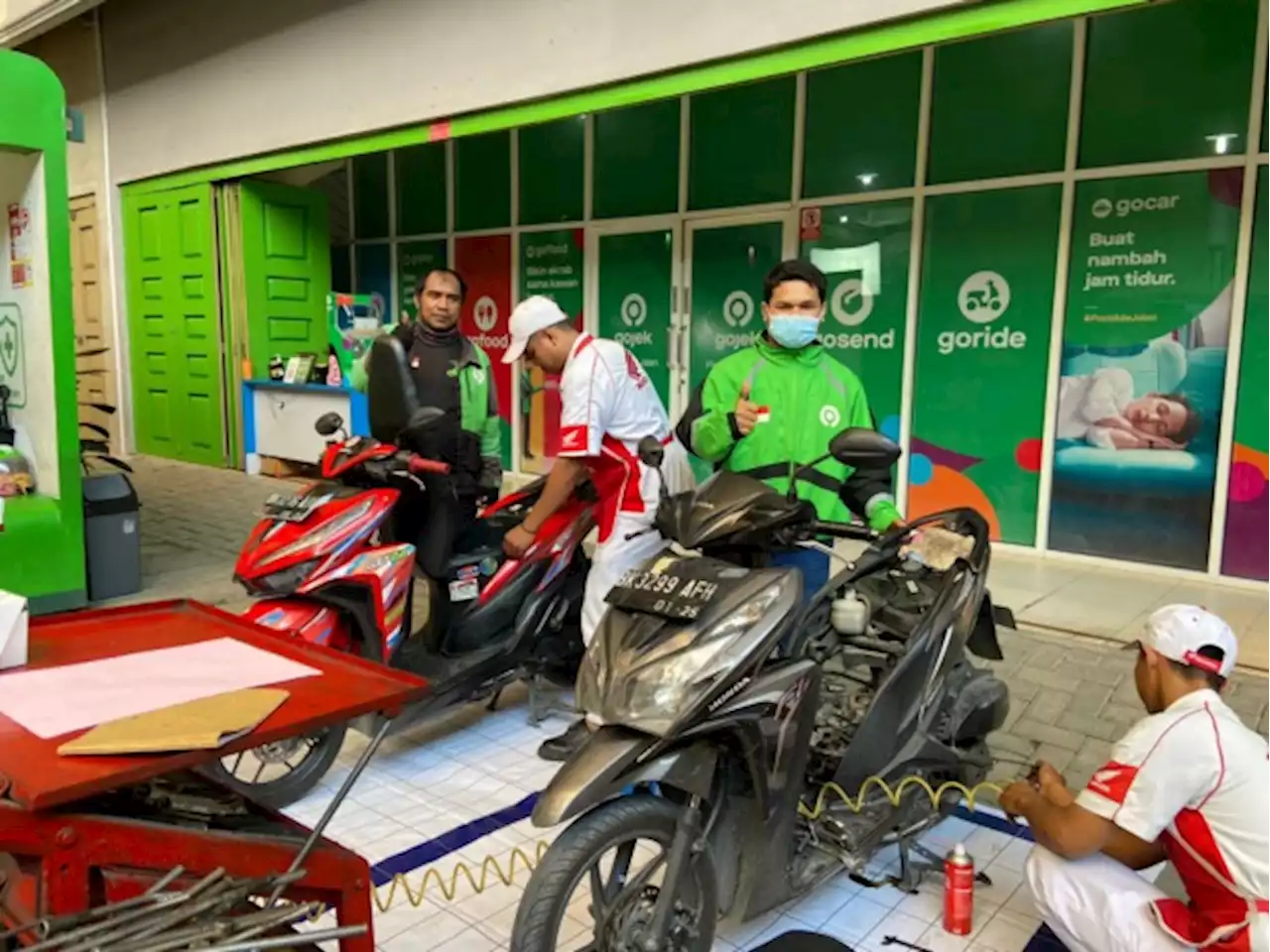 Gojek Medan Gandeng AHASS Berikan Potongan Harga Spesial Untuk Perawatan Motor Mitra Driver