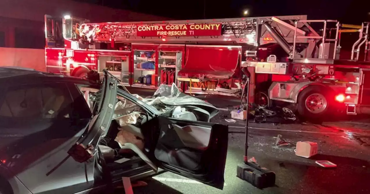 Pittsburg man identified as Tesla driver killed in fatal I-680 crash into fire truck