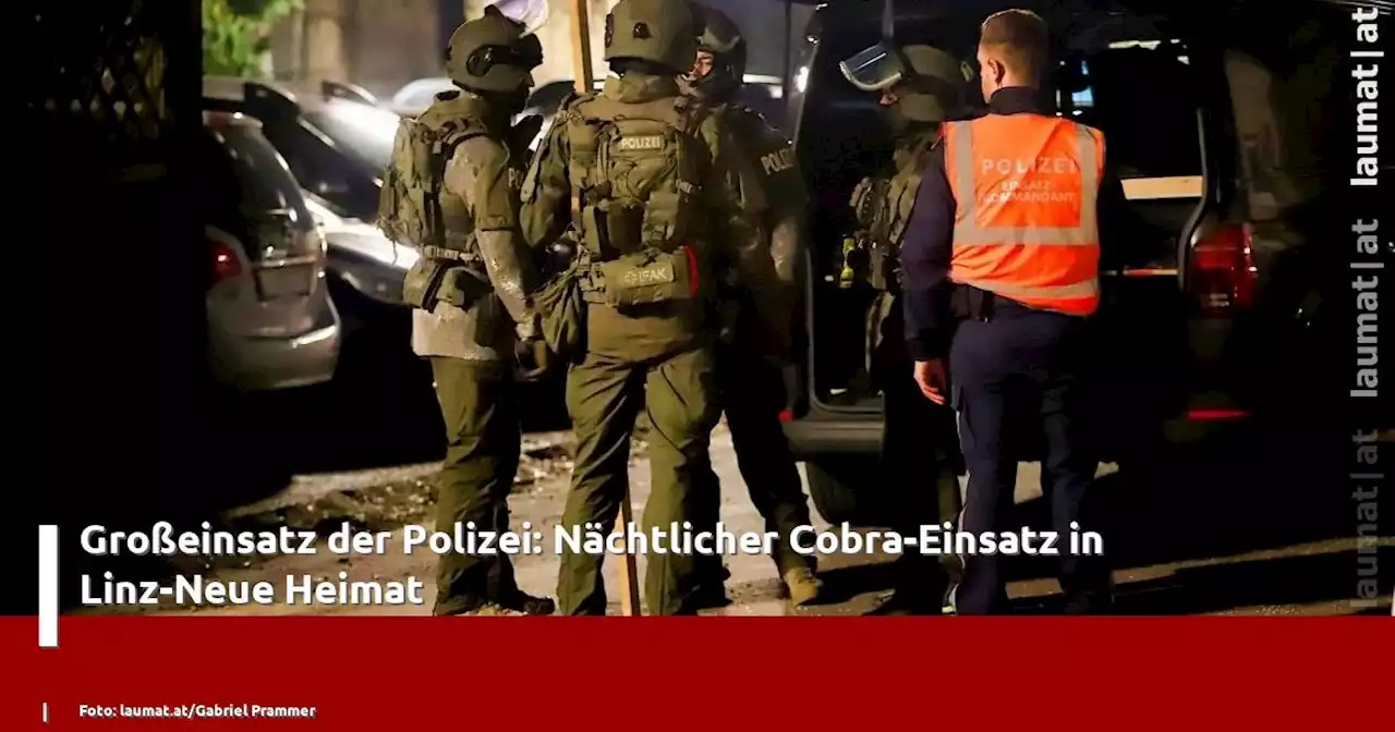 Großeinsatz der Polizei: Nächtlicher Cobra-Einsatz in Linz-Neue Heimat | laumat|at