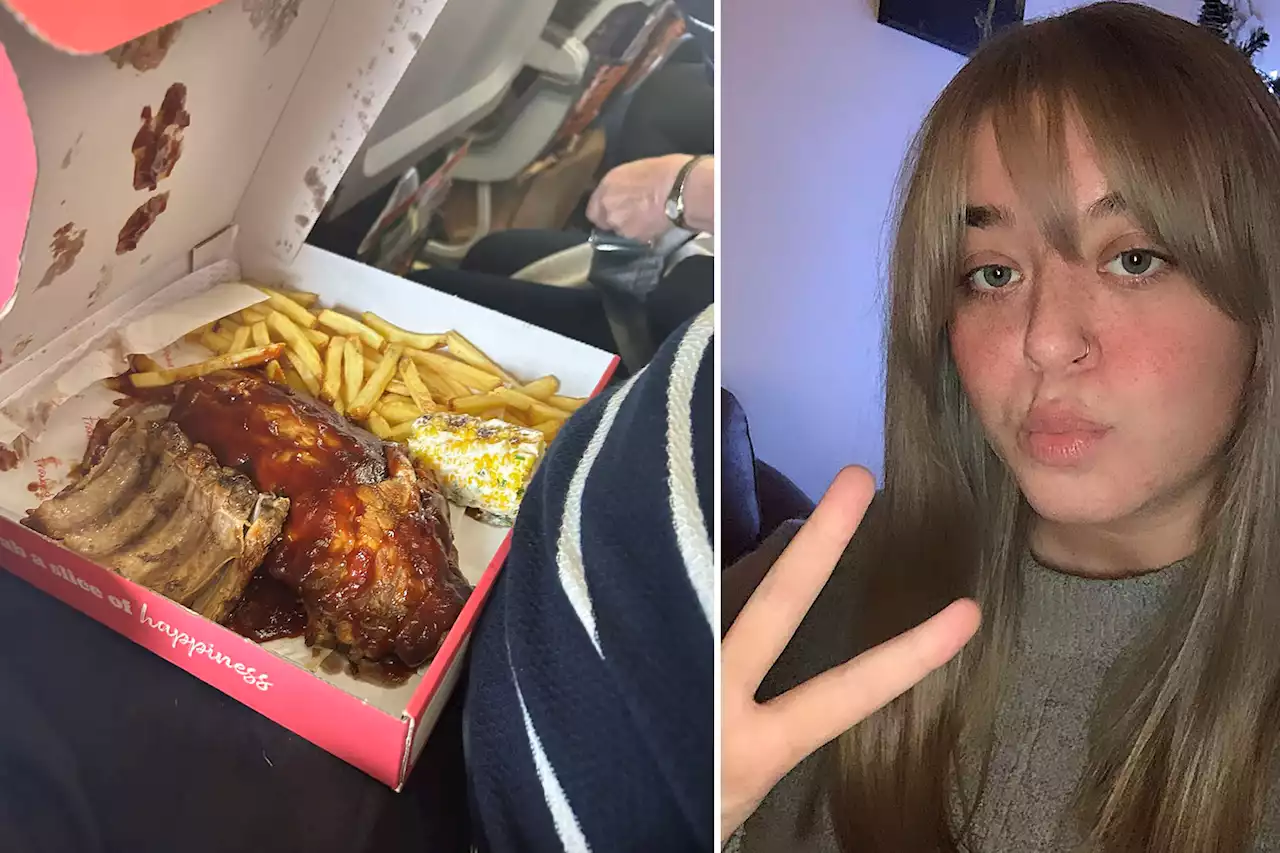 A man ate a rack of ribs next to me on a plane — wait, it gets worse