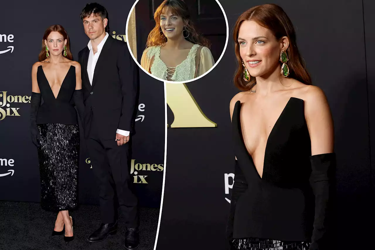 Riley Keough wows in plunging black dress at ‘Daisy Jones & The Six’ premiere