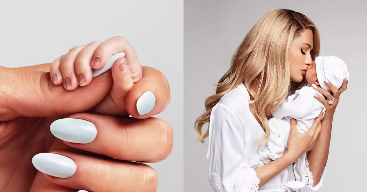 Paris Hilton shares pictures of newborn son for the first time