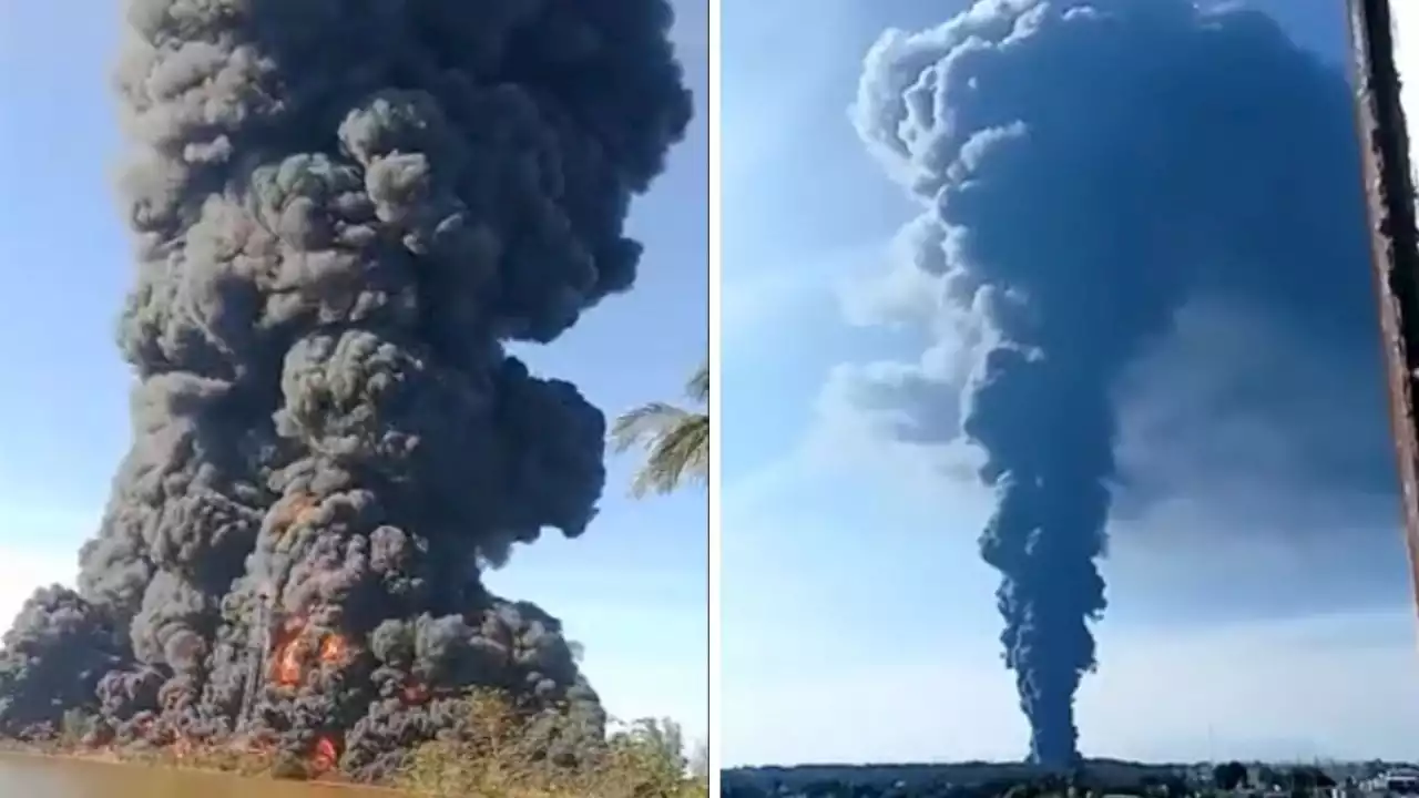 Explota centro estratégico de Pemex en Ixhuatlán del Sureste; hay 5 desaparecidos (Videos)