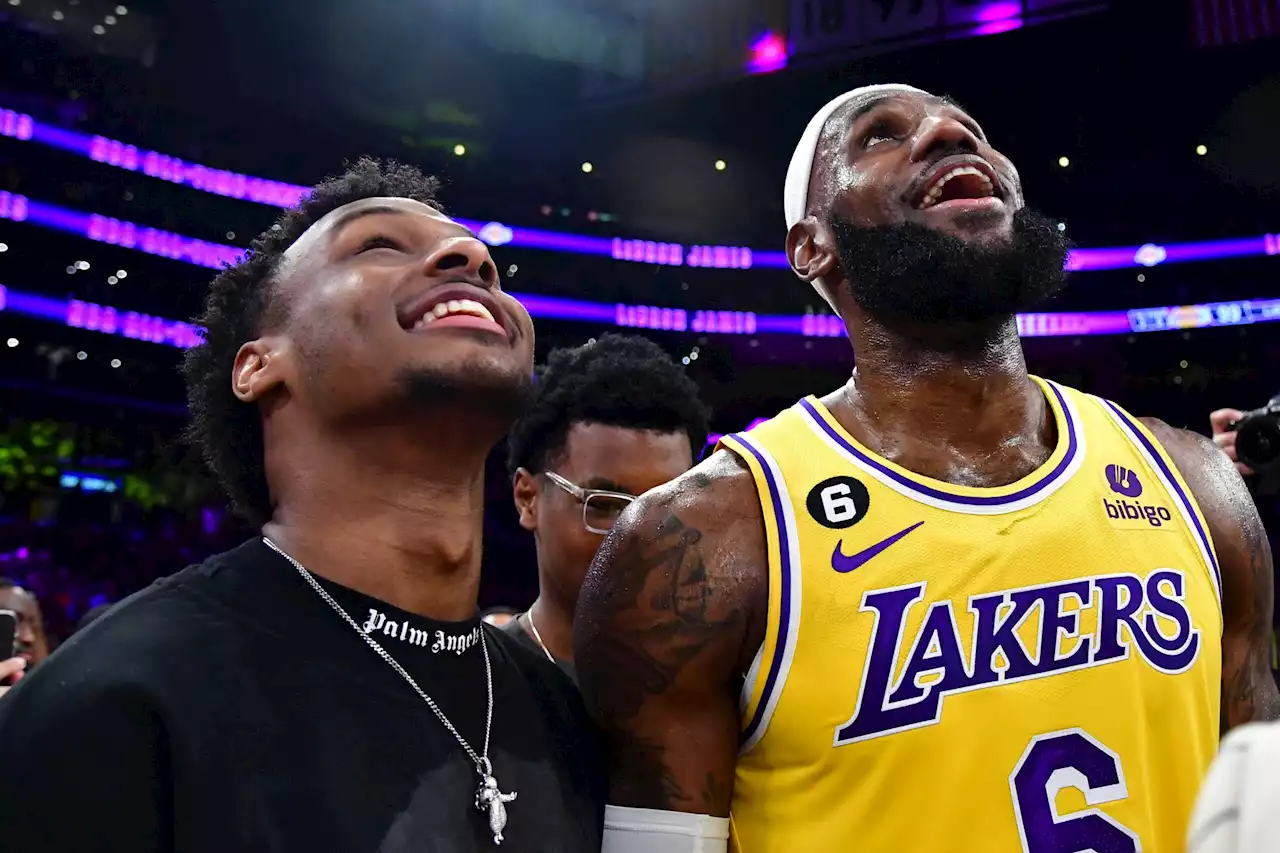 Bronny James a projected top 10 pick in 2024 mock draft