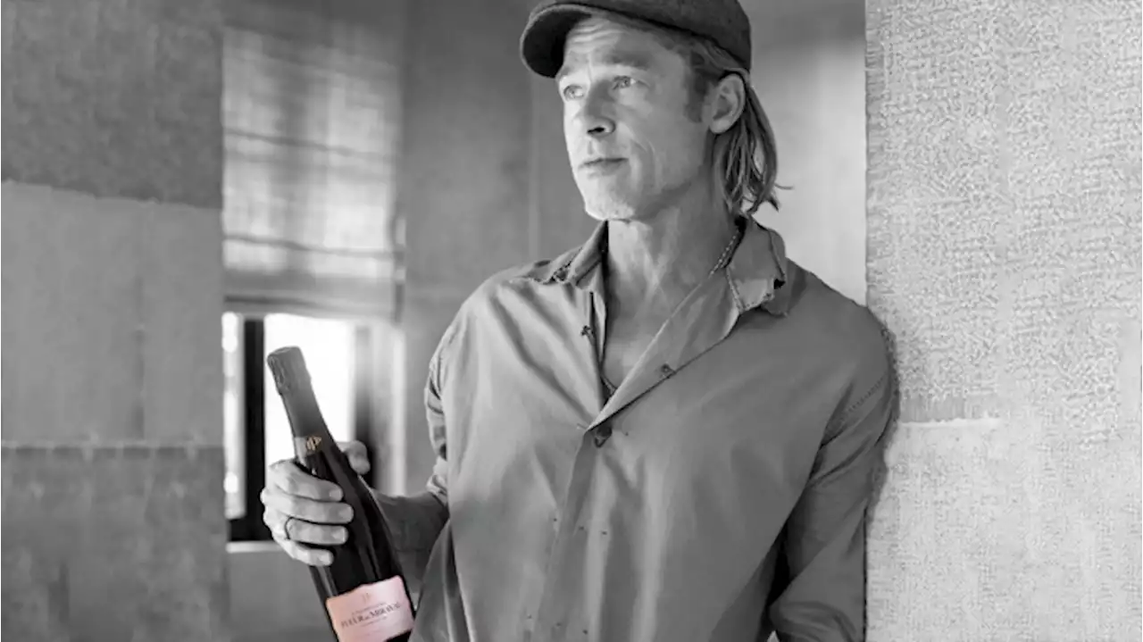 Brad Pitt’s Rosé Champagne Will Be the Oscars’ Official Bubbly This Year