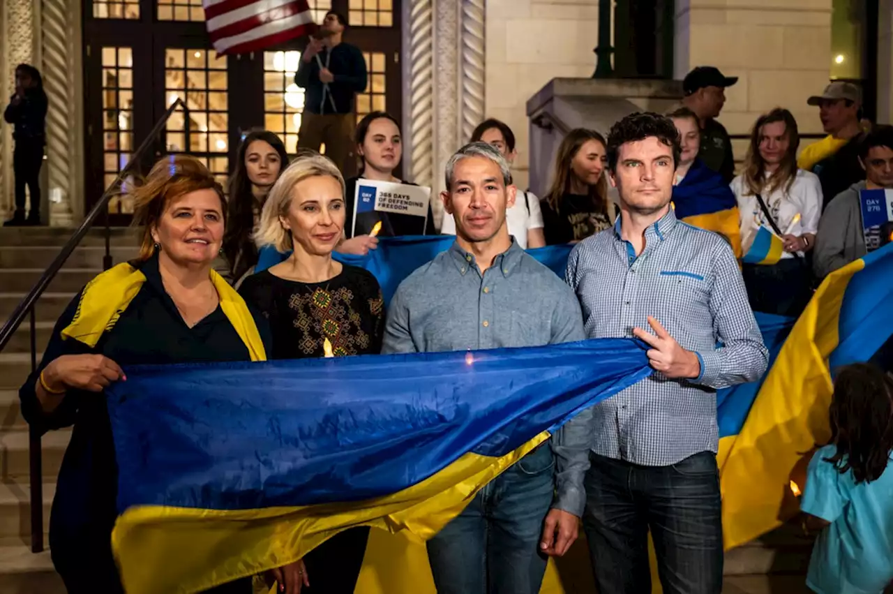 Gallery: San Antonio's Ukrainian community and others hold vigil on invasion's one-year anniversary