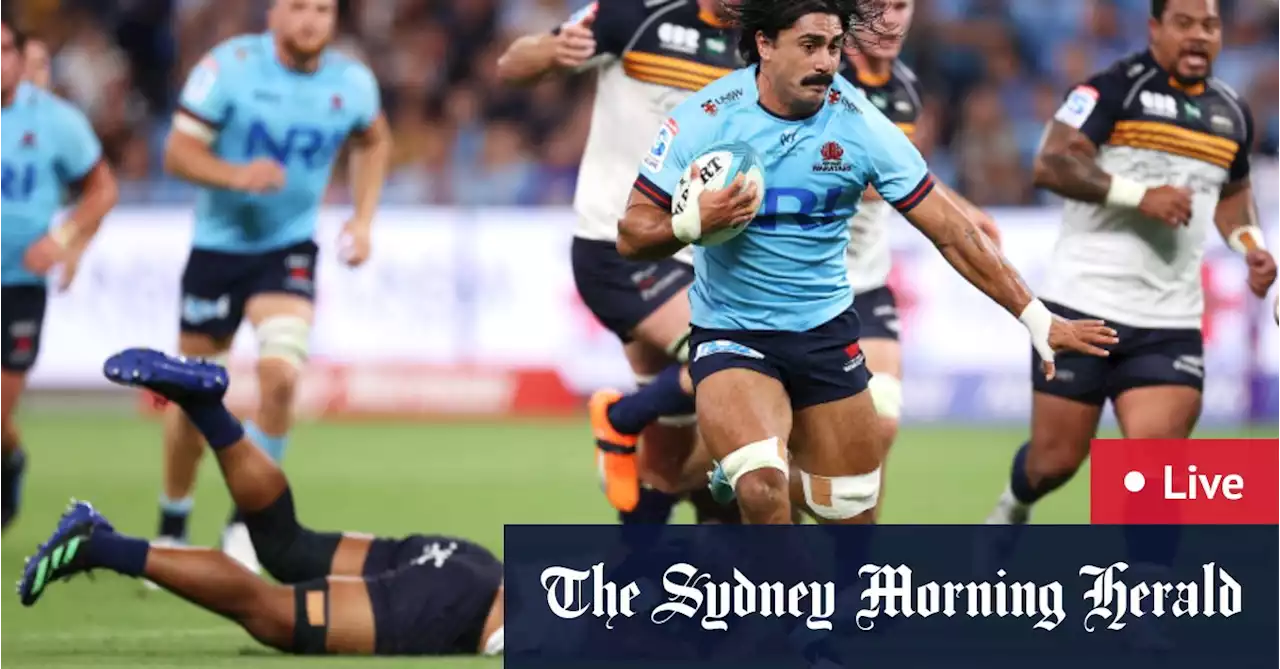 HALF TIME Super Rugby LIVE updates: Waratahs trail Brumbies at Allianz Stadium