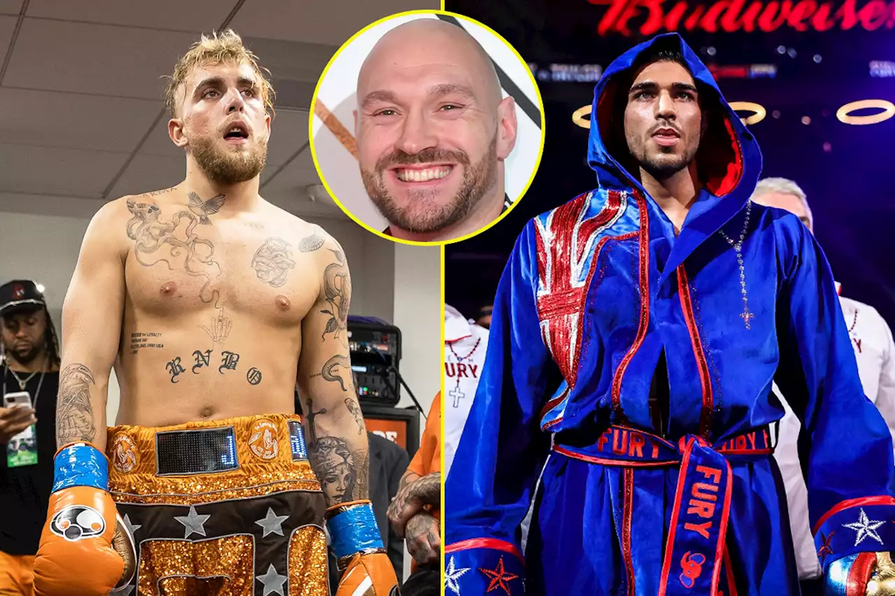 'Very proud' Tyson Fury reveals he's got a massive bet on Tommy Fury 'smashing' Jake Paul